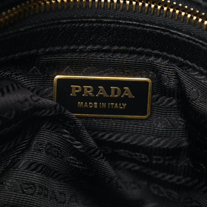 Prada Nappa Gaufre Messenger Tote Black 6 of 18