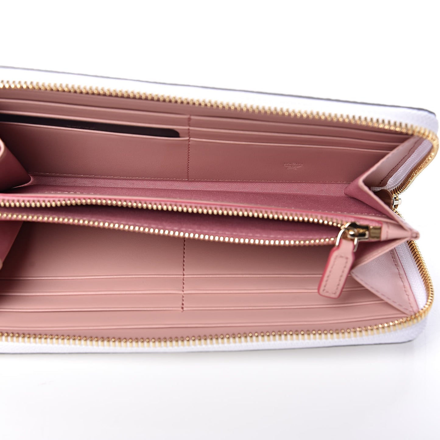Calfskin Fontanellas Park Avenue Milla Zip Around Wallet White