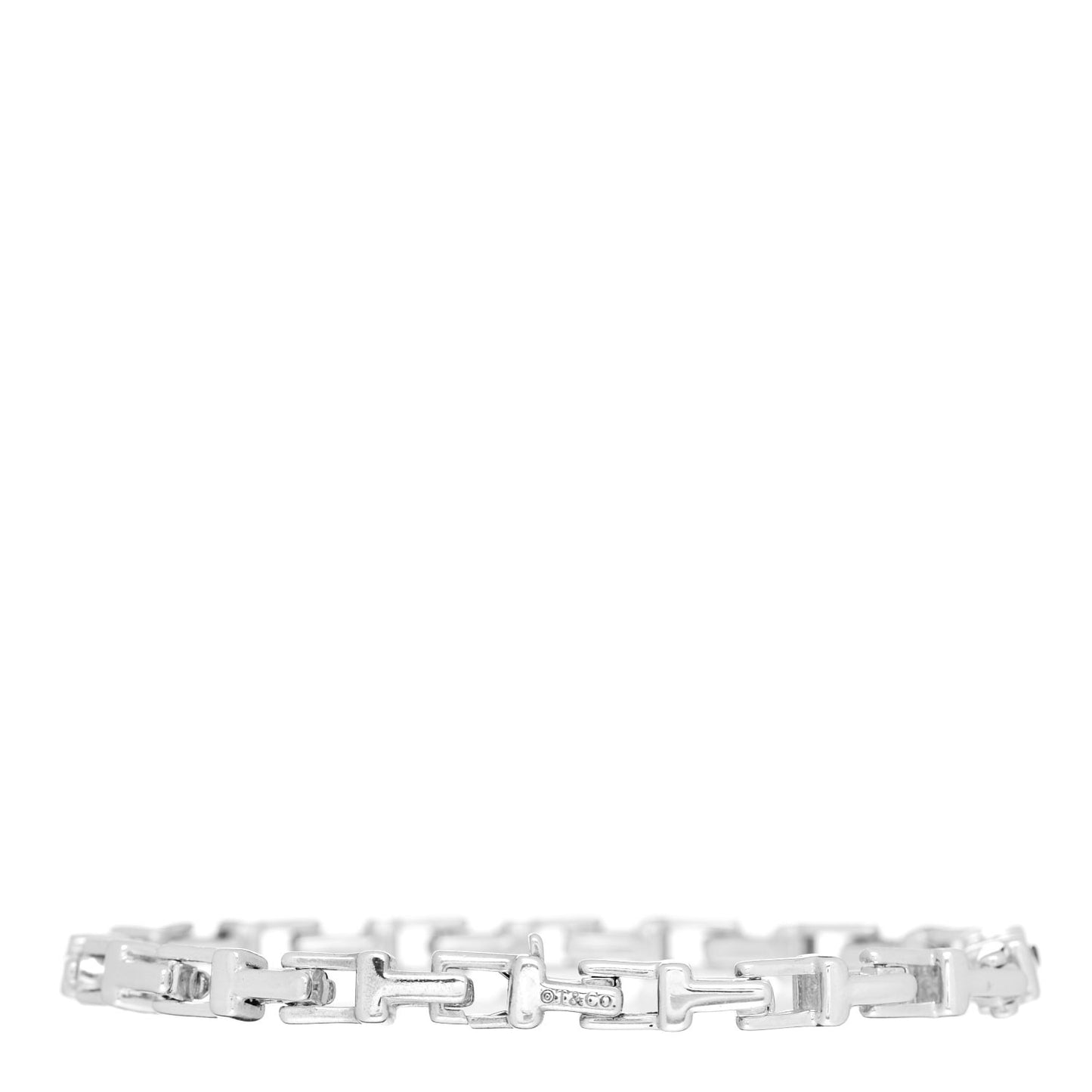 Sterling Silver Narrow T Chain Bracelet