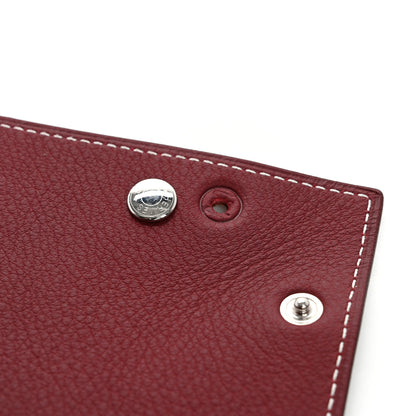 Hermes Taurillon Clemence Mises et Relances Change Tray Rouge H Fauve 8 of 9
