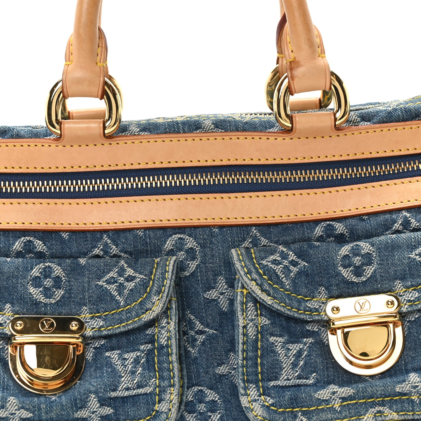 Monogram Denim Neo Speedy Blue