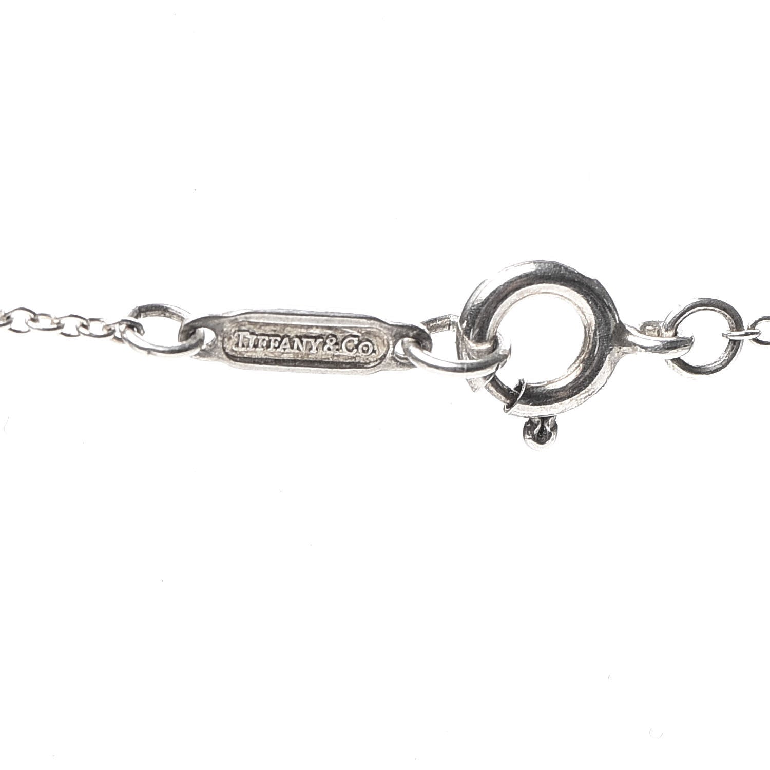 Tiffany Sterling Silver Medium Atlas Open Pendant Necklace 5 of 5
