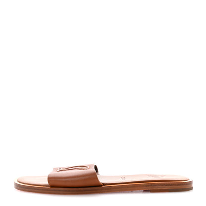 Christian Louboutin Calfskin Mule Flat Slides 39 Cuoio 1 of 8