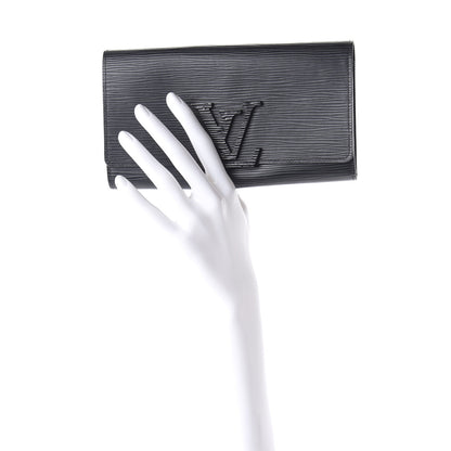 Louis Vuitton Epi Louise Wallet Black 2 of 9