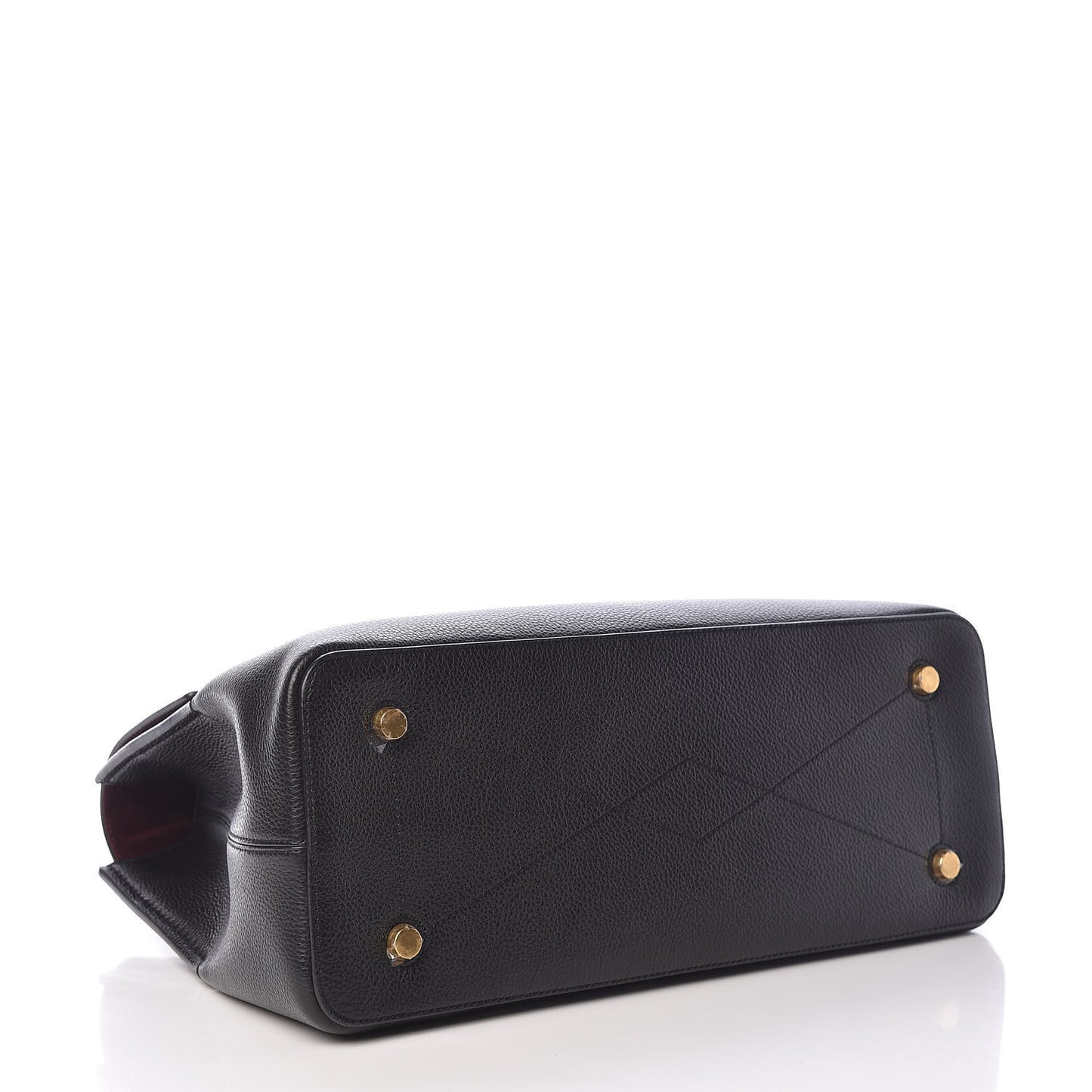 Small Classic Grain Calfskin Seaton Black