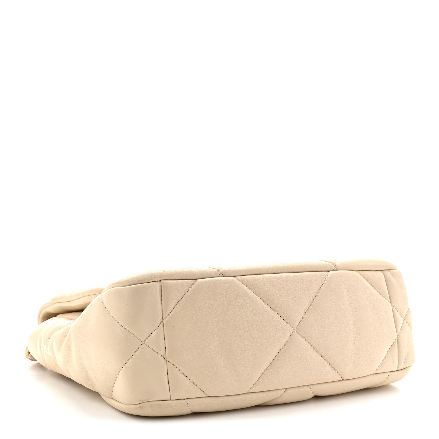 Chanel Lambskin Quilted Medium Chanel 19 Flap Light Beige 4 of 10