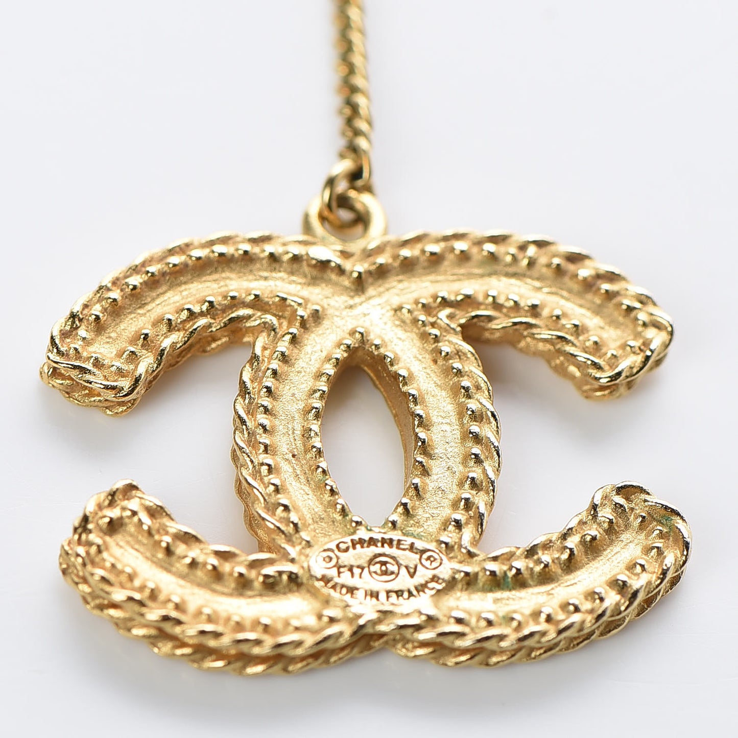 CC Drop Earrings Matte Gold