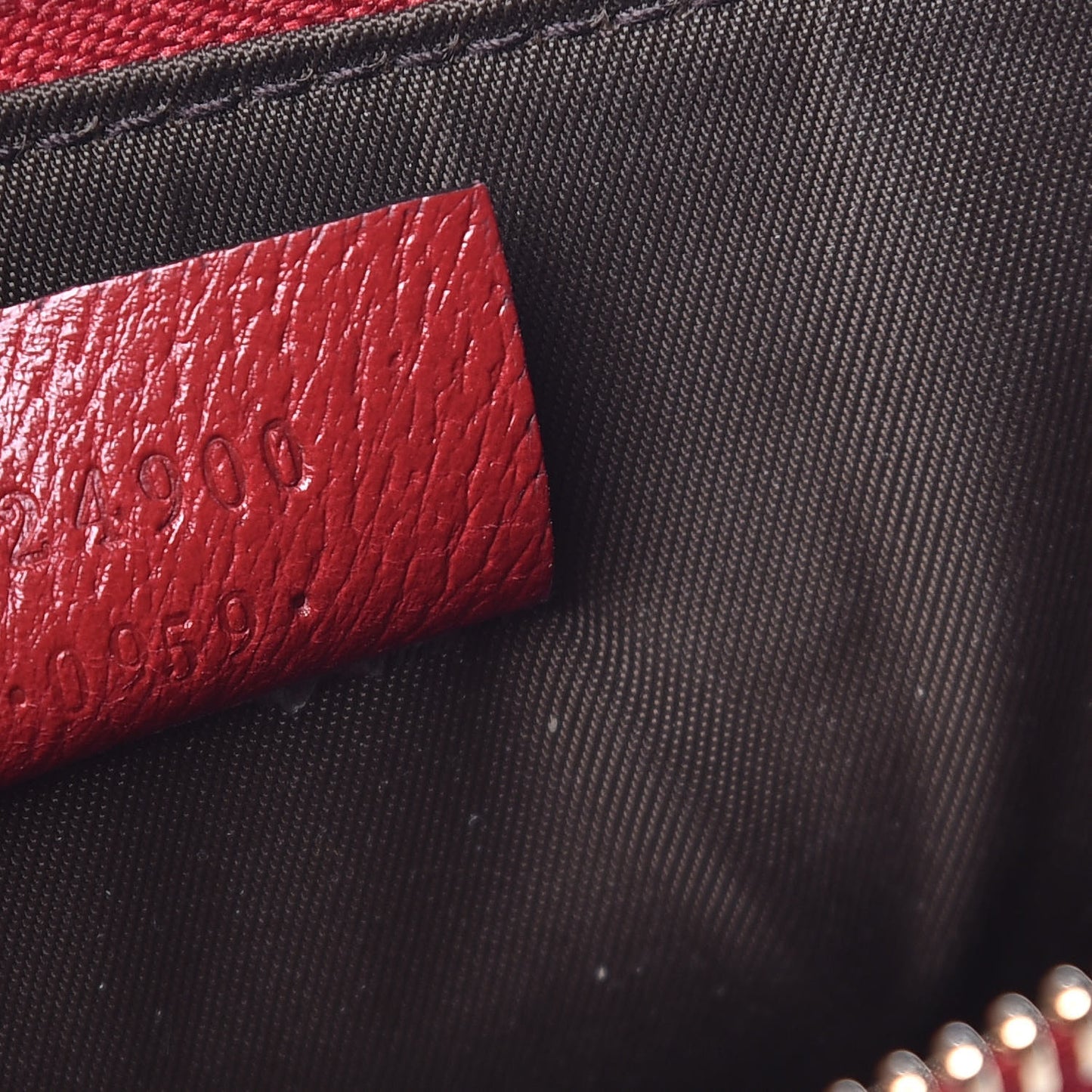 GG Supreme Monogram Tian Large Zip Pouch Beige Multicolor Red