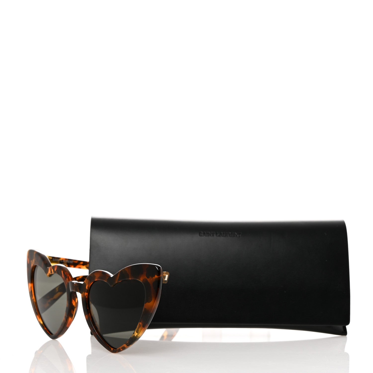 Saint Laurent Acetate Heart Frame Loulou SL181 Sunglasses Tortoise 7 of 7