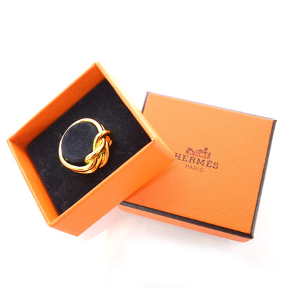 Hermes Knot Scarf Ring Gold 5 of 5