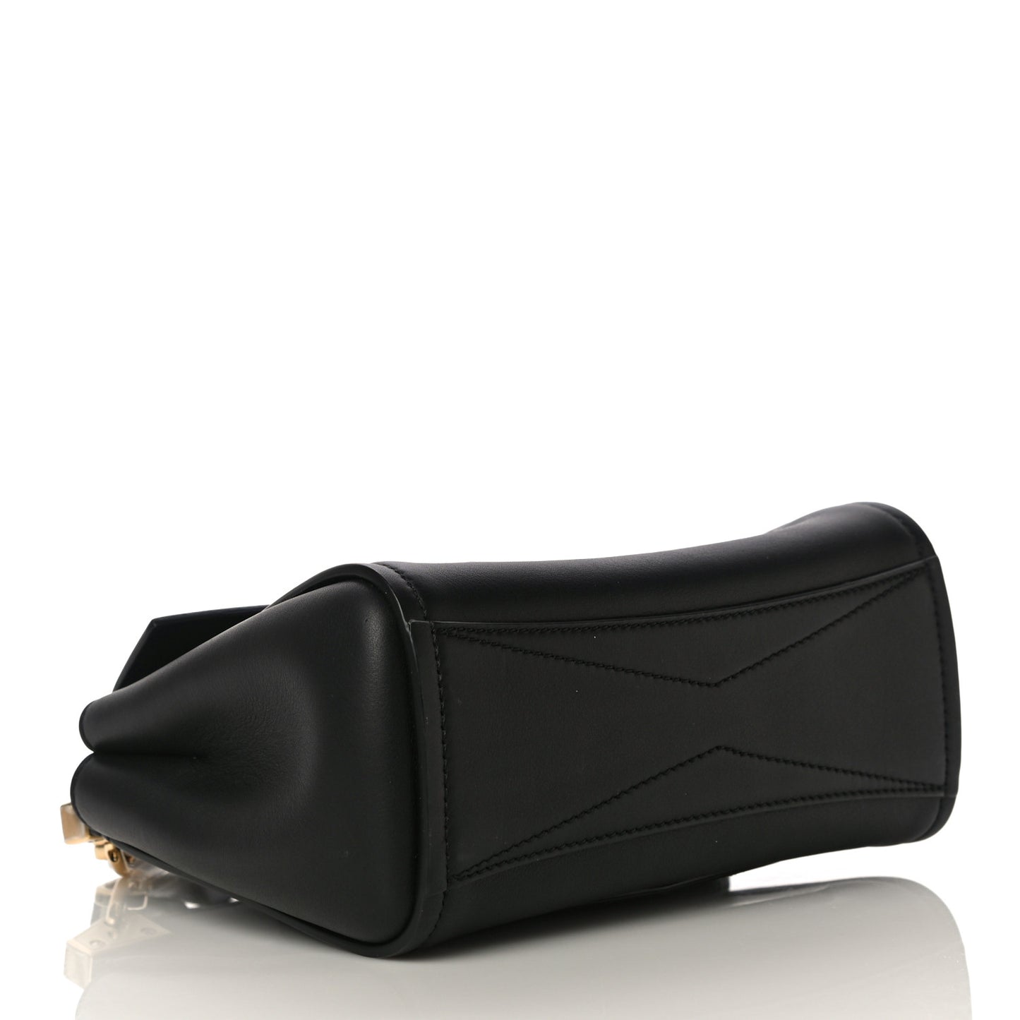 Calfskin Mini Mystic Shoulder Bag Black