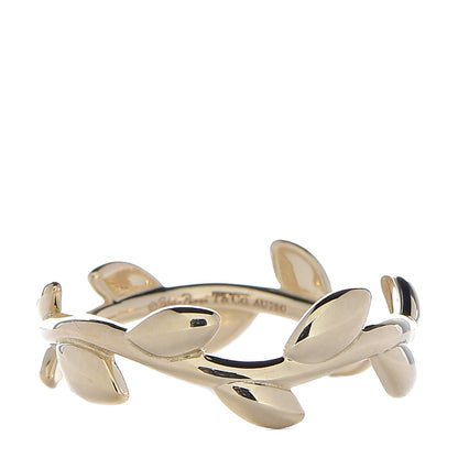 Tiffany 18K Yellow Gold Narrow Paloma Picasso Olive Leaf Band Ring 49 5 1 of 4