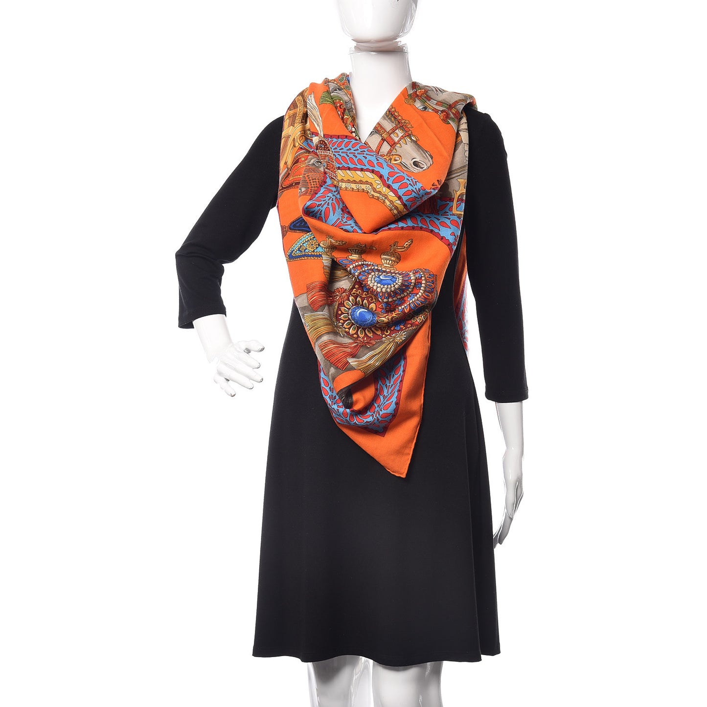 Cashmere Silk La Danse Du Cheval Marwari Shawl 140