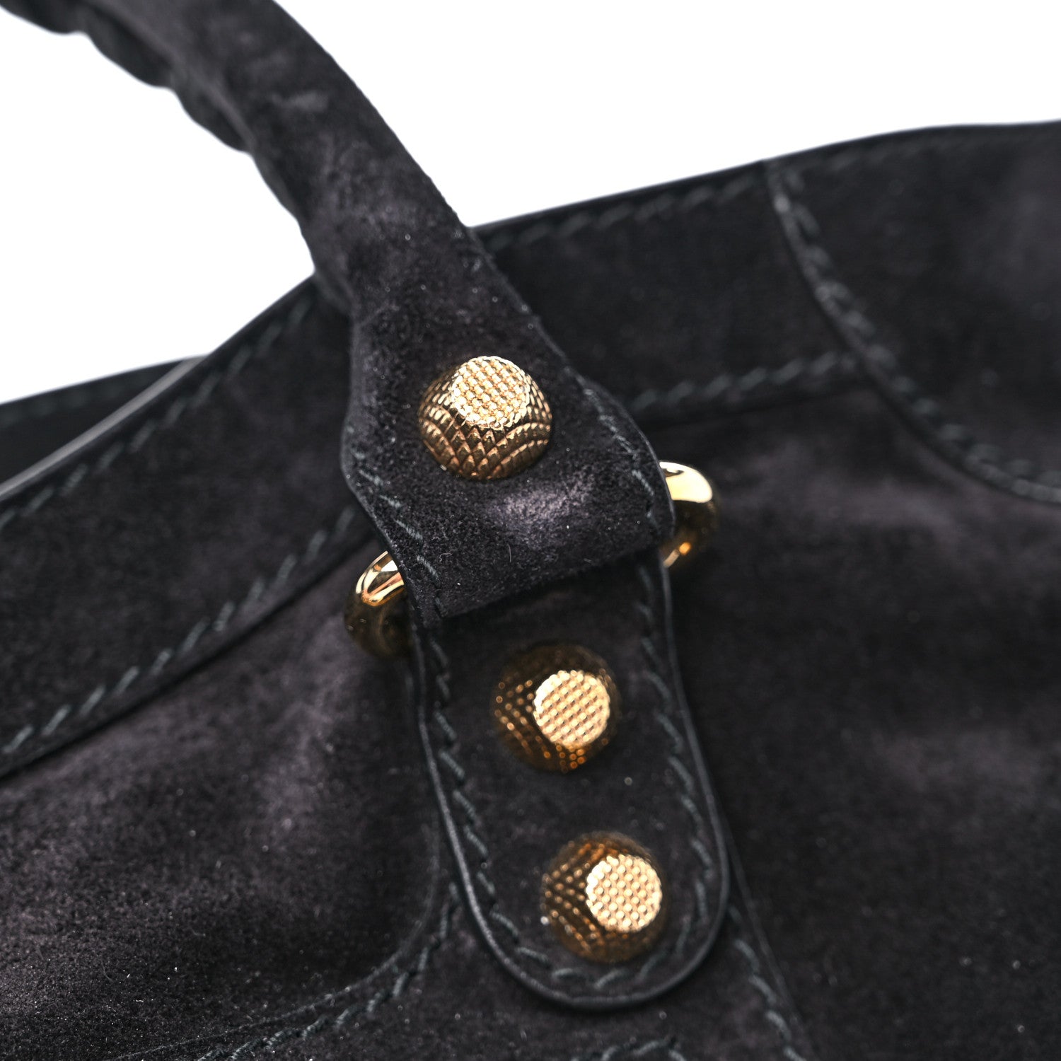 Balenciaga Baby Daim Suede Giant 12 Gold Hardware City Black 14 of 16