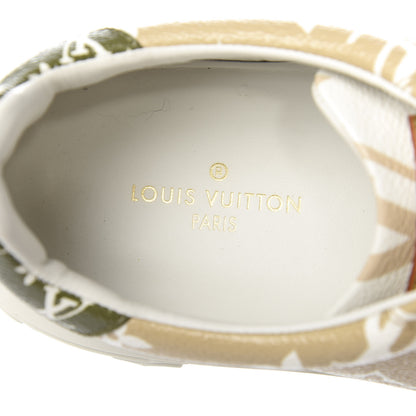 Louis Vuitton Monogram Giant Time Out Sneakers 41 Kaki White Beige 7 of 14