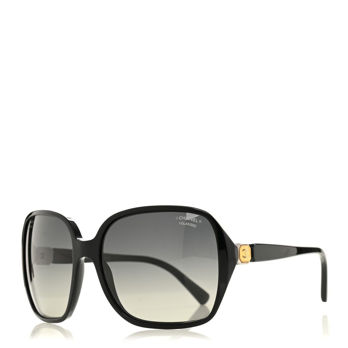 Acetate Square CC Sunglasses 5284 Black