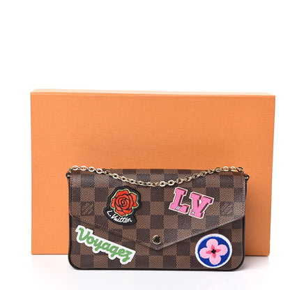 Louis Vuitton Damier Ebene LV Stories Pochette Felicie Chain Wallet 12 of 12