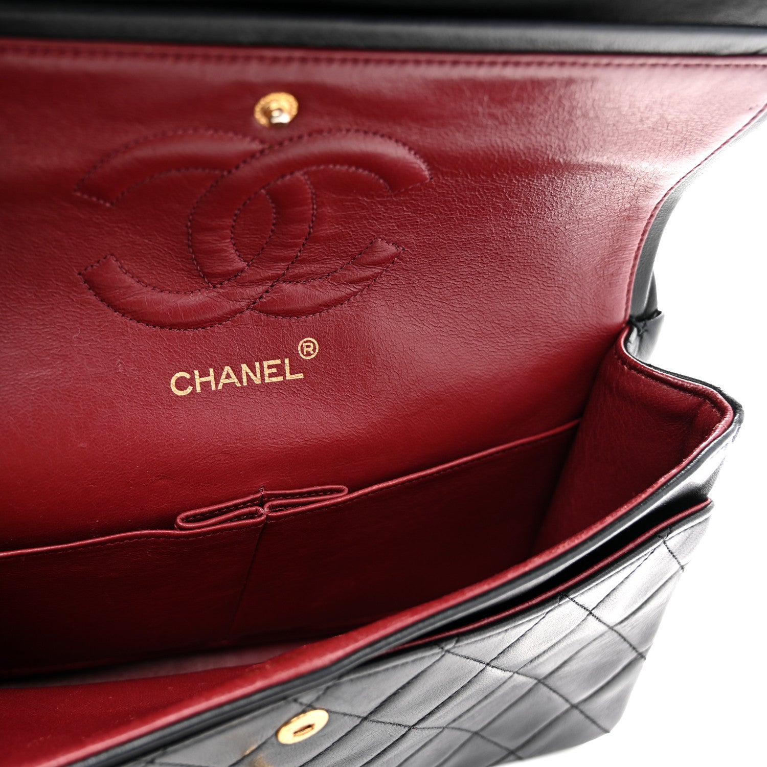 Chanel Lambskin Quilted Small Double Flap Black 6 of 14