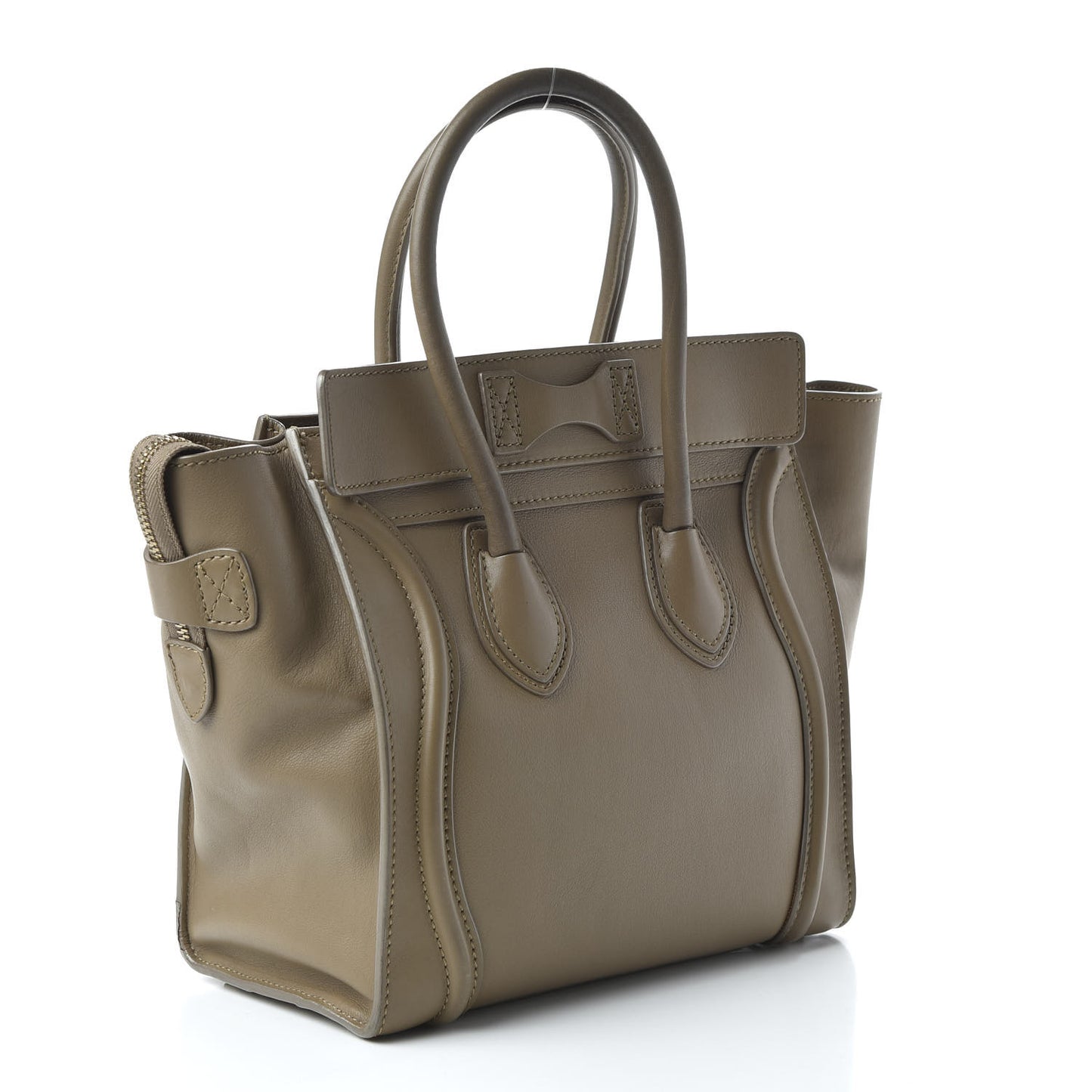 Smooth Calfskin Micro Luggage Khaki