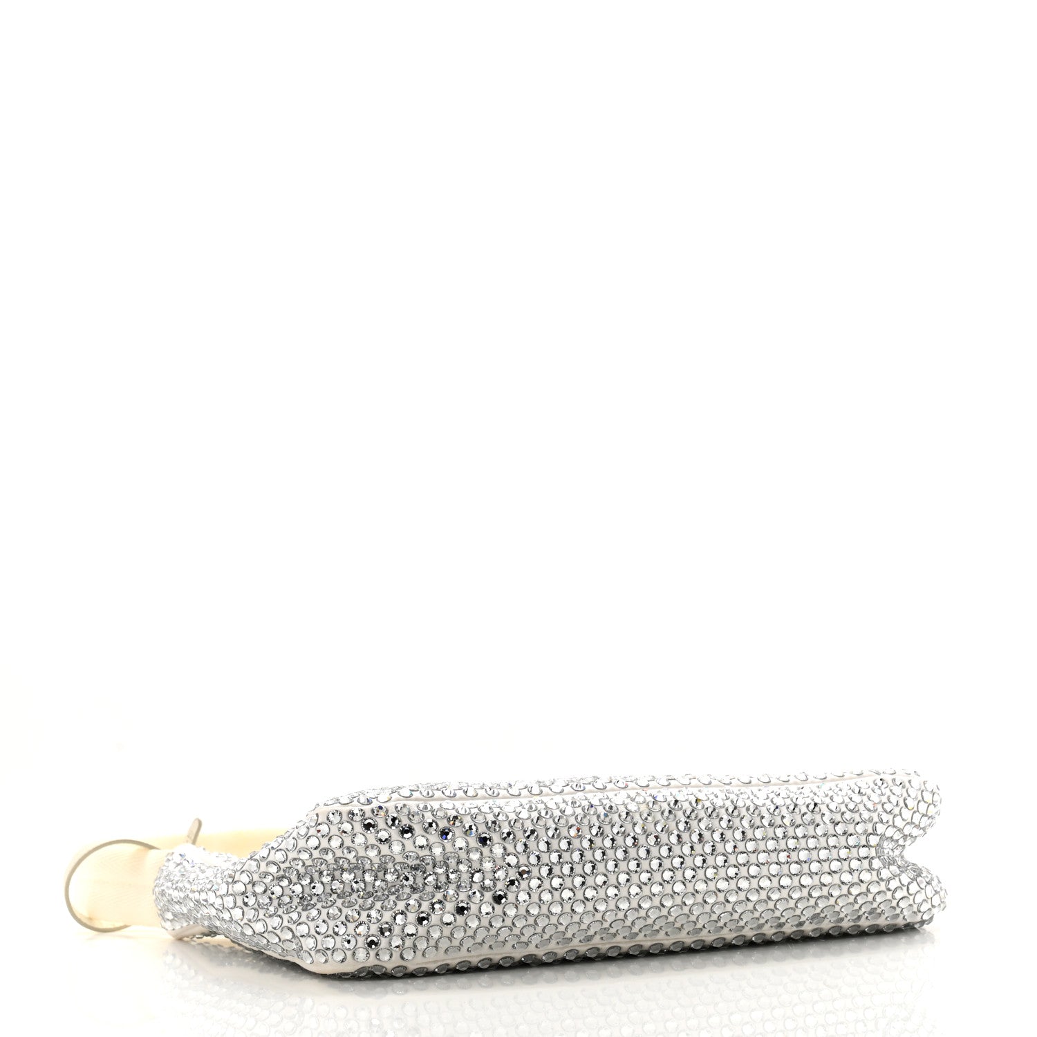 Prada Satin Crystal Mini Re-Edition 2000 Bag White 4 of 14