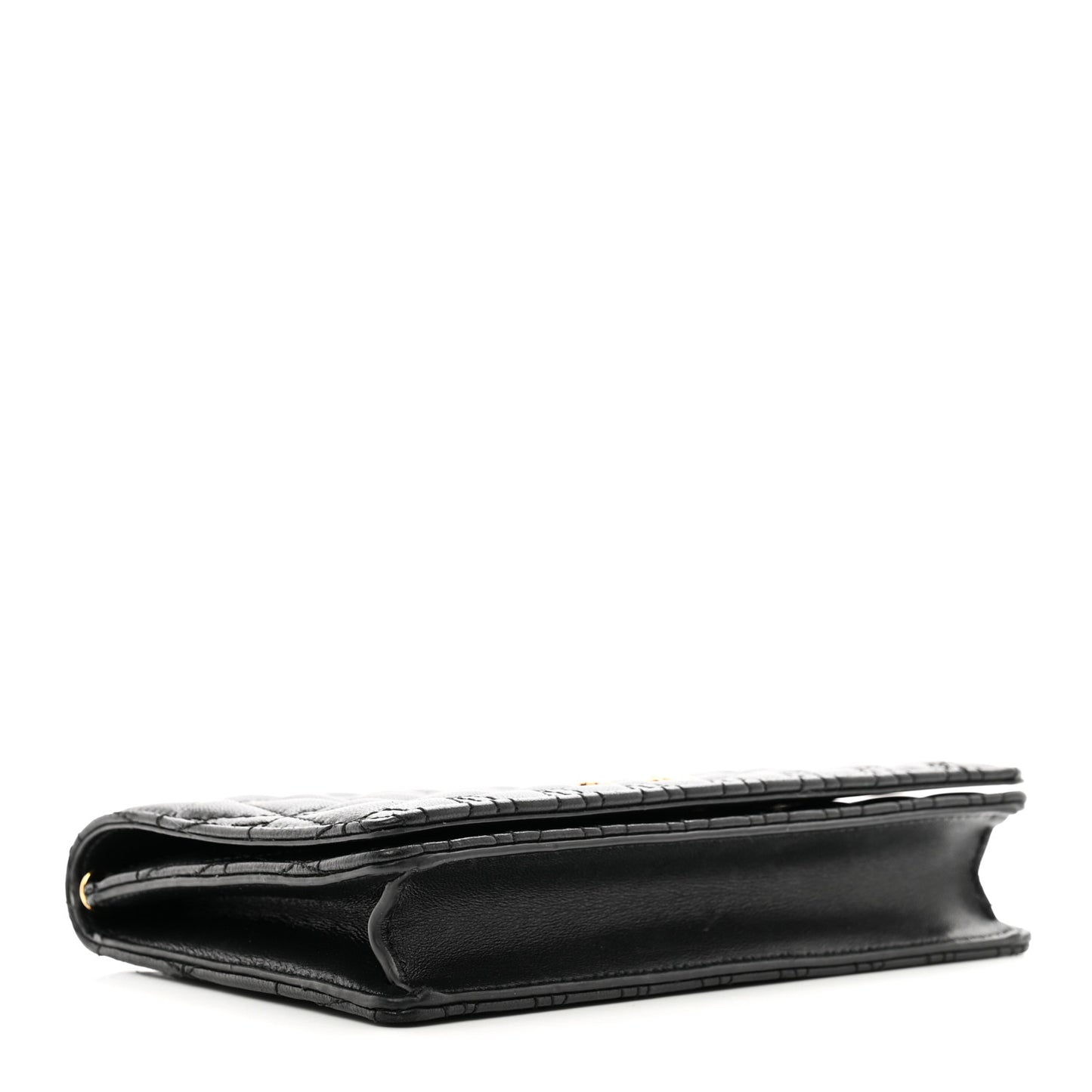 Nappa Quilted Virtus Clutch Bag Black