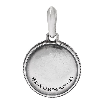David Yurman Sterling Silver Black Diamond Maritime Compass Enhancer Pendant 3 of 4
