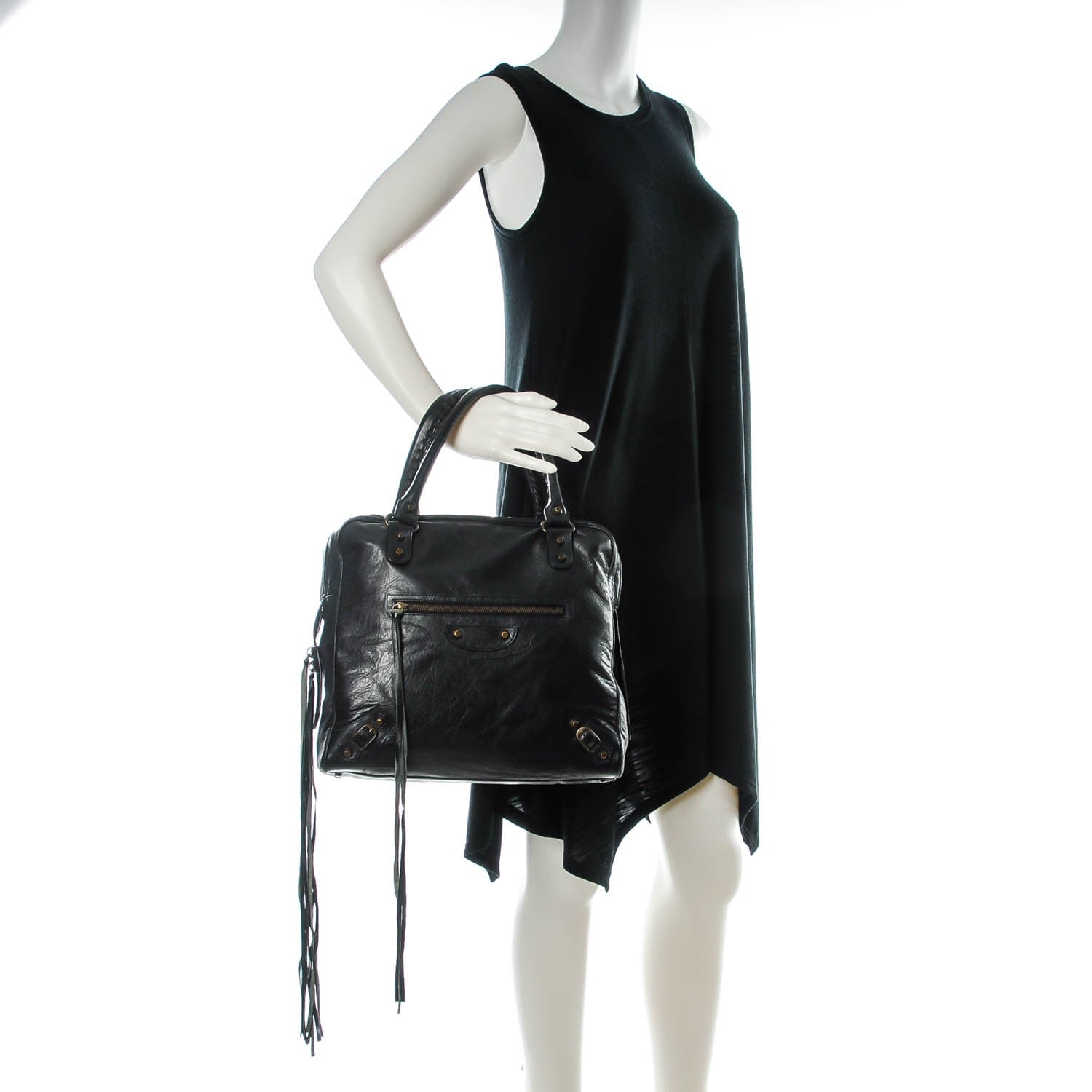 Balenciaga Chevre Classic Hardware Mini Bowling Black 2 of 7