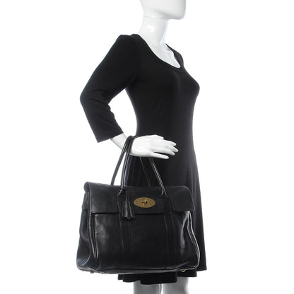 Mulberry Natural Leather Bayswater Black 2 of 10
