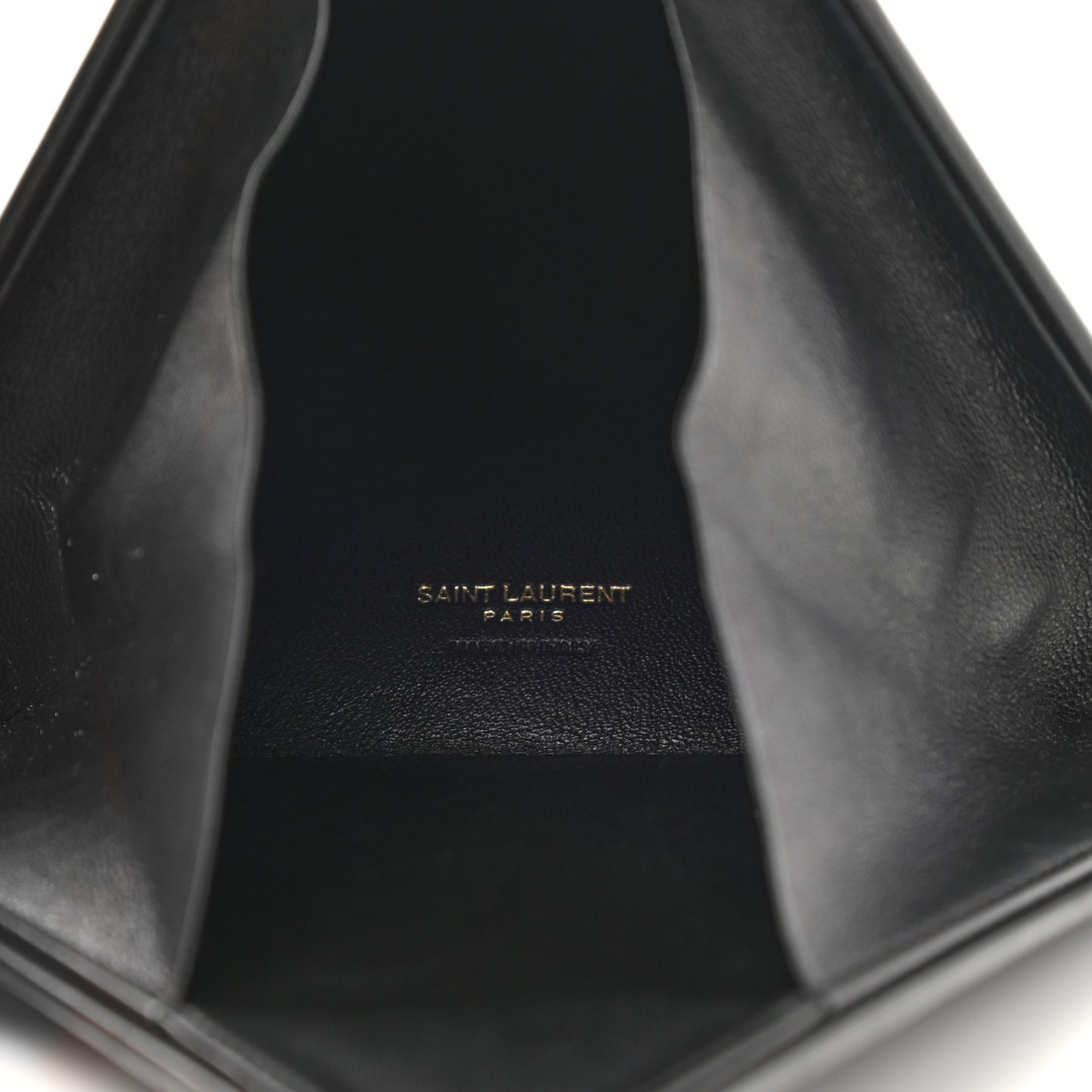 Lambskin Pyramid Clutch Black
