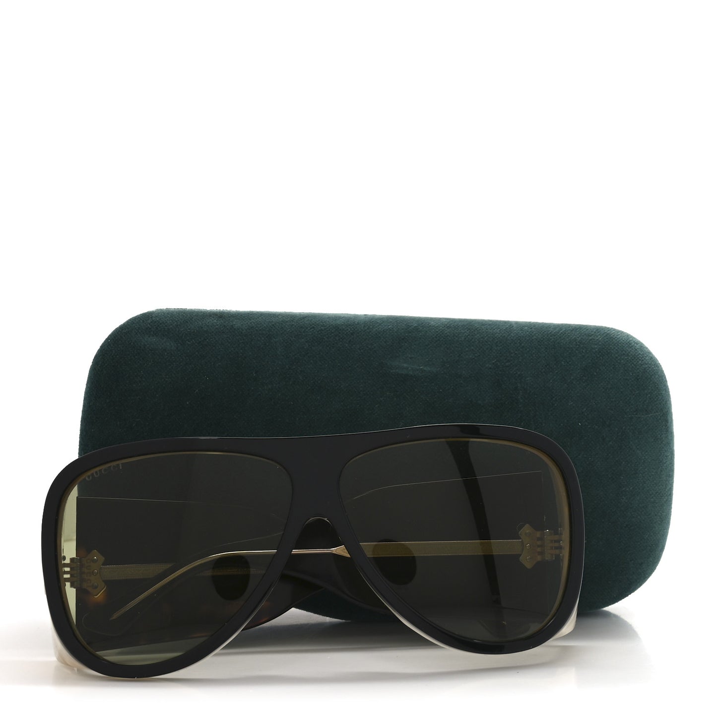 Acetate Sunglasses GG0149S Black Horn