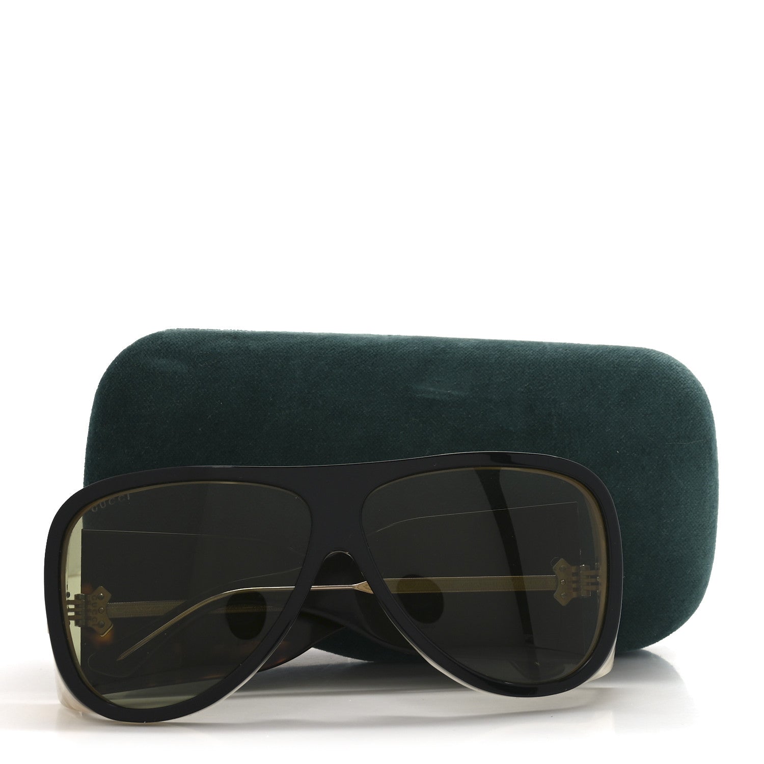 Gucci Acetate Sunglasses GG0149S Black Horn 7 of 7