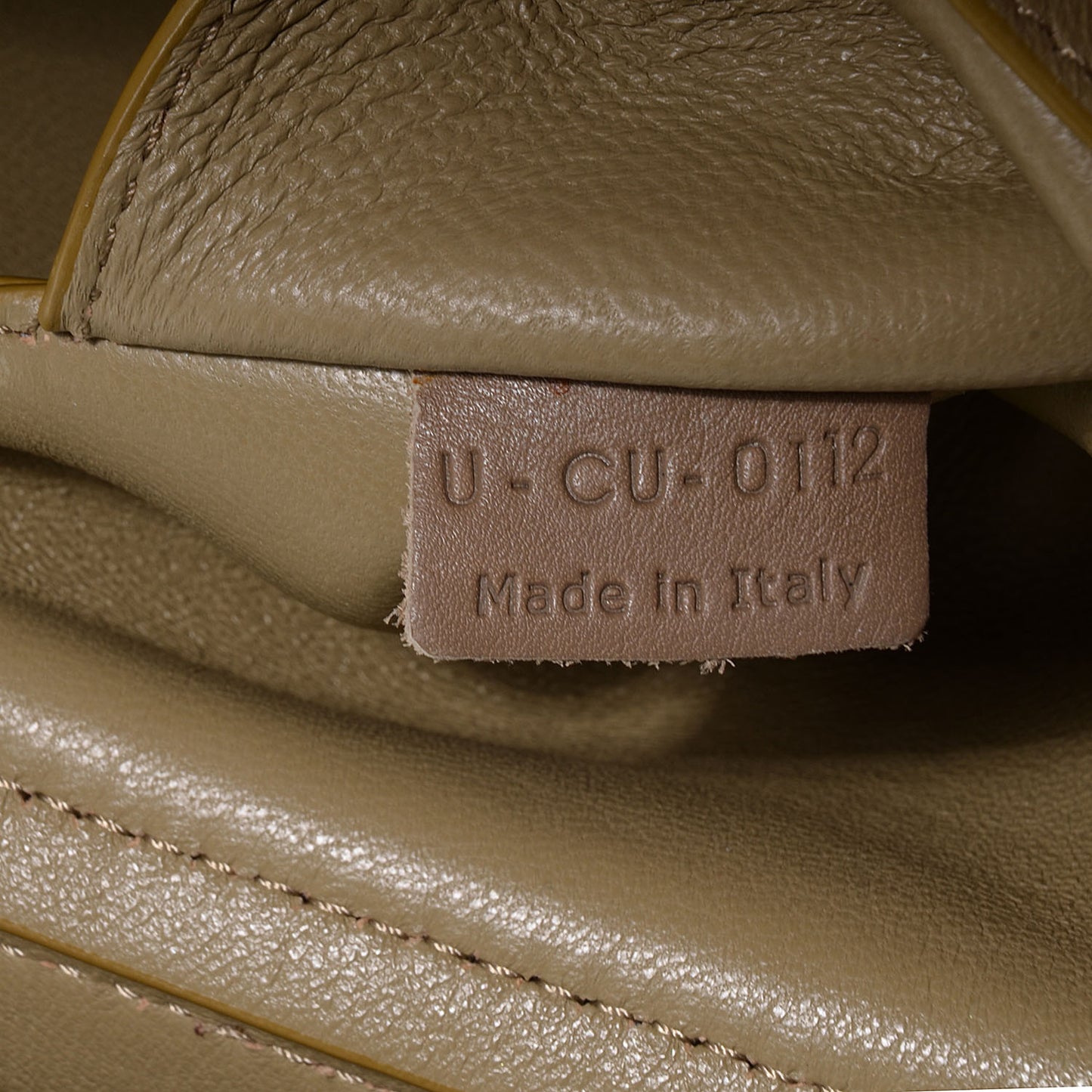 Calfskin Suede Medium Tri-Color Trapeze Olive