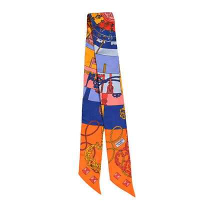 Hermes Silk Les Cles Twilly 2 of 3