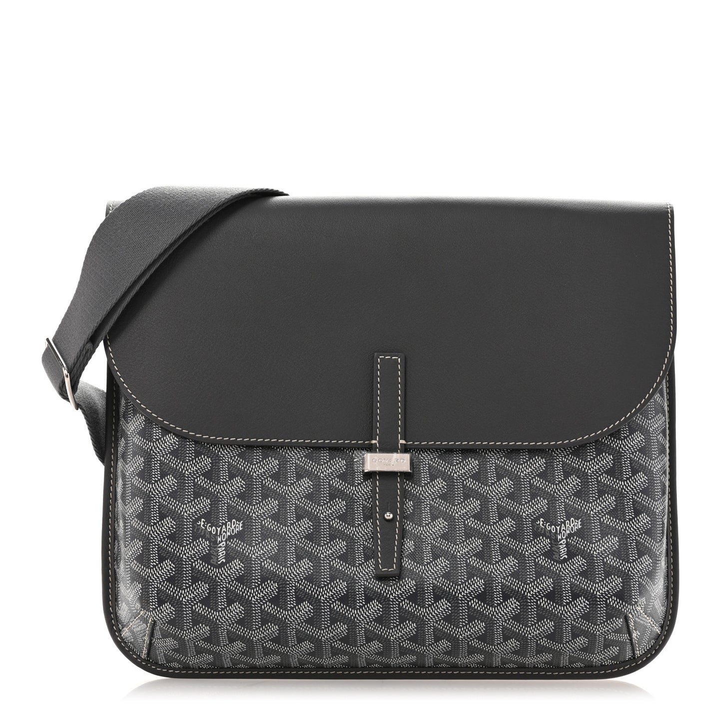 Goyardine Coursier Messenger Bag Gray