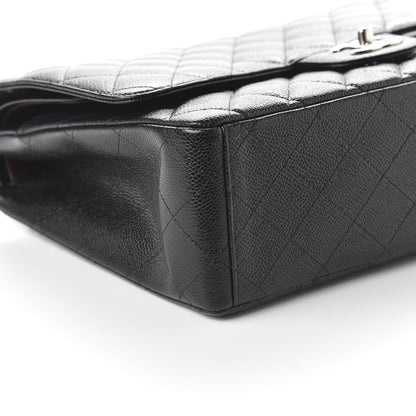 Chanel Caviar Quilted Maxi Double Flap Black 6 of 10
