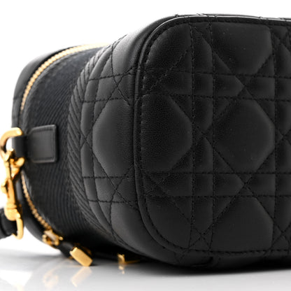 Christian Dior Lambskin Cannage Small Diortravel Vanity Case Black 9 of 12