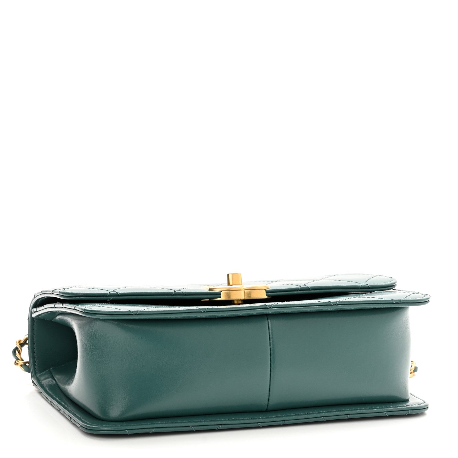 Chanel Calfskin Quilted Perfect Fit Flap Green 4 of 11