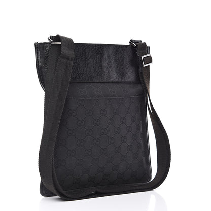 Gucci GG Monogram Messenger Crossbody Bag Black 3 of 12