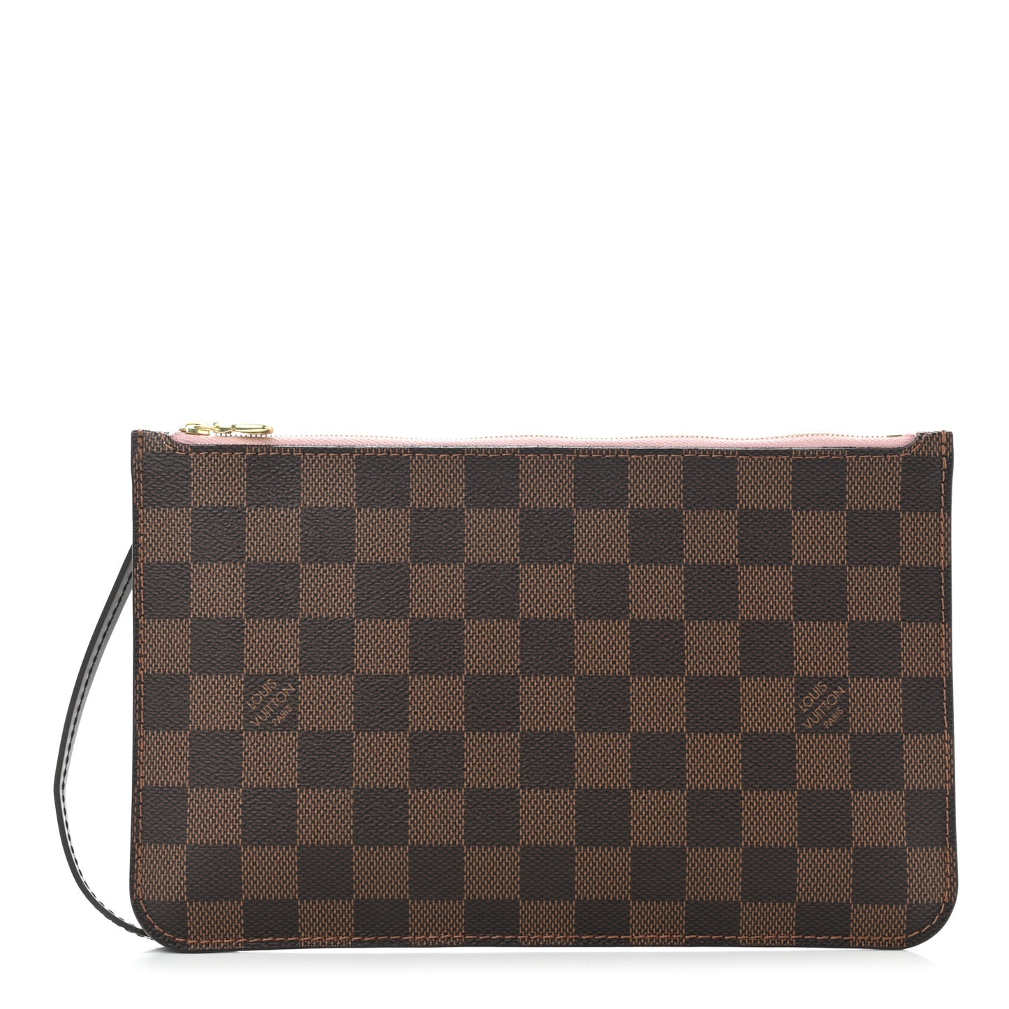 Damier Ebene Neverfull MM GM Pochette Rose Ballerine