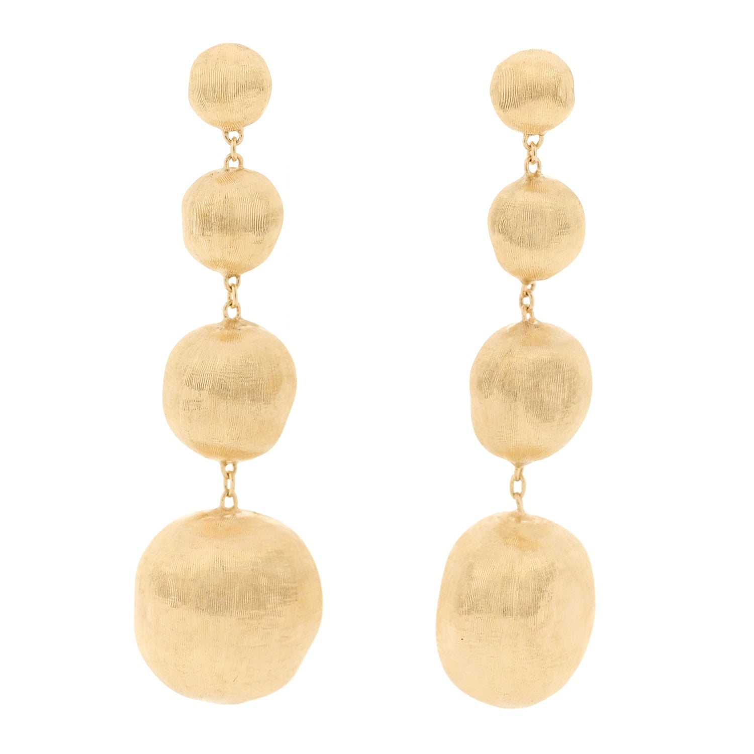 Marco Bicego 18K Yellow Gold Africa 4 Drop Earrings 1 of 4