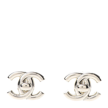 Chanel Metal CC Turnlock Earrings Gold 1 of 4