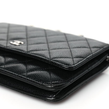 Chanel Caviar Quilted Wallet On Chain WOC Black 11 of 11
