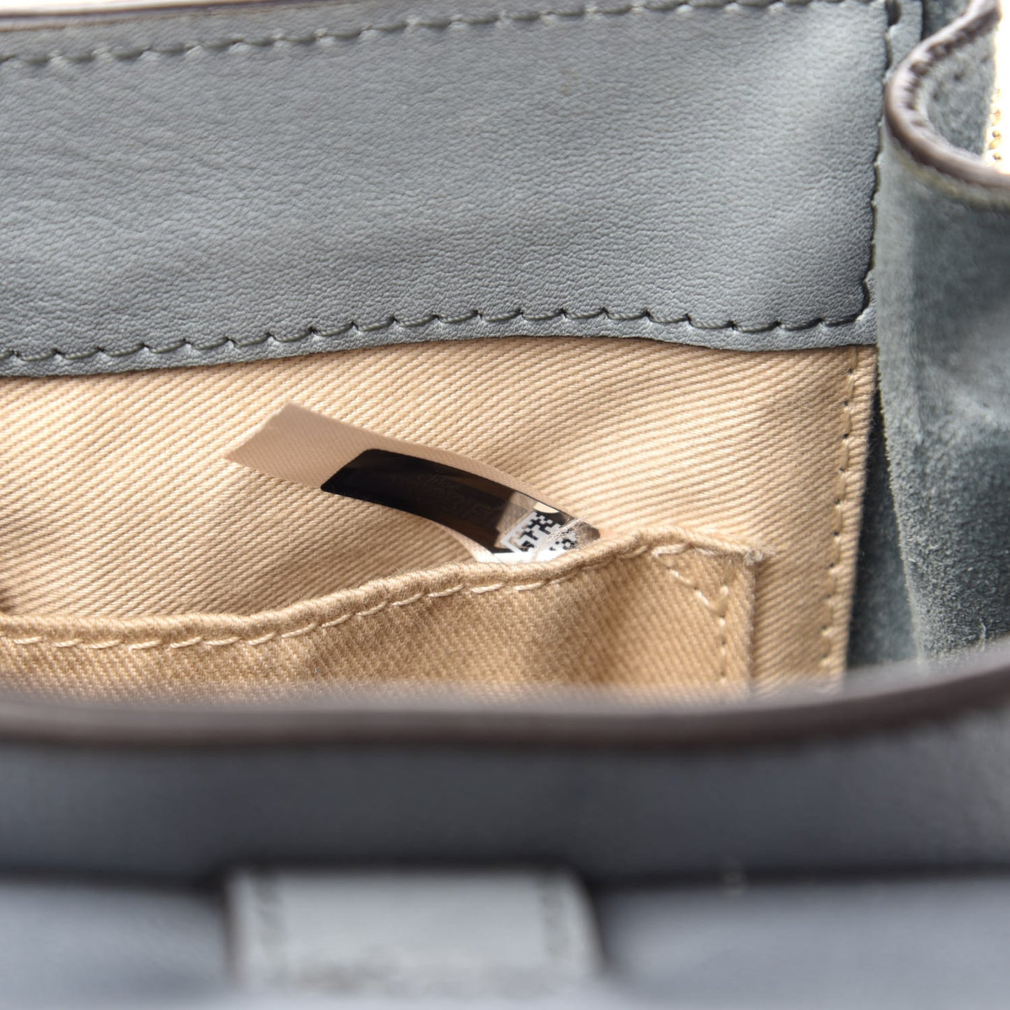 Suede Calfskin Mini Faye Backpack Cloudy Blue