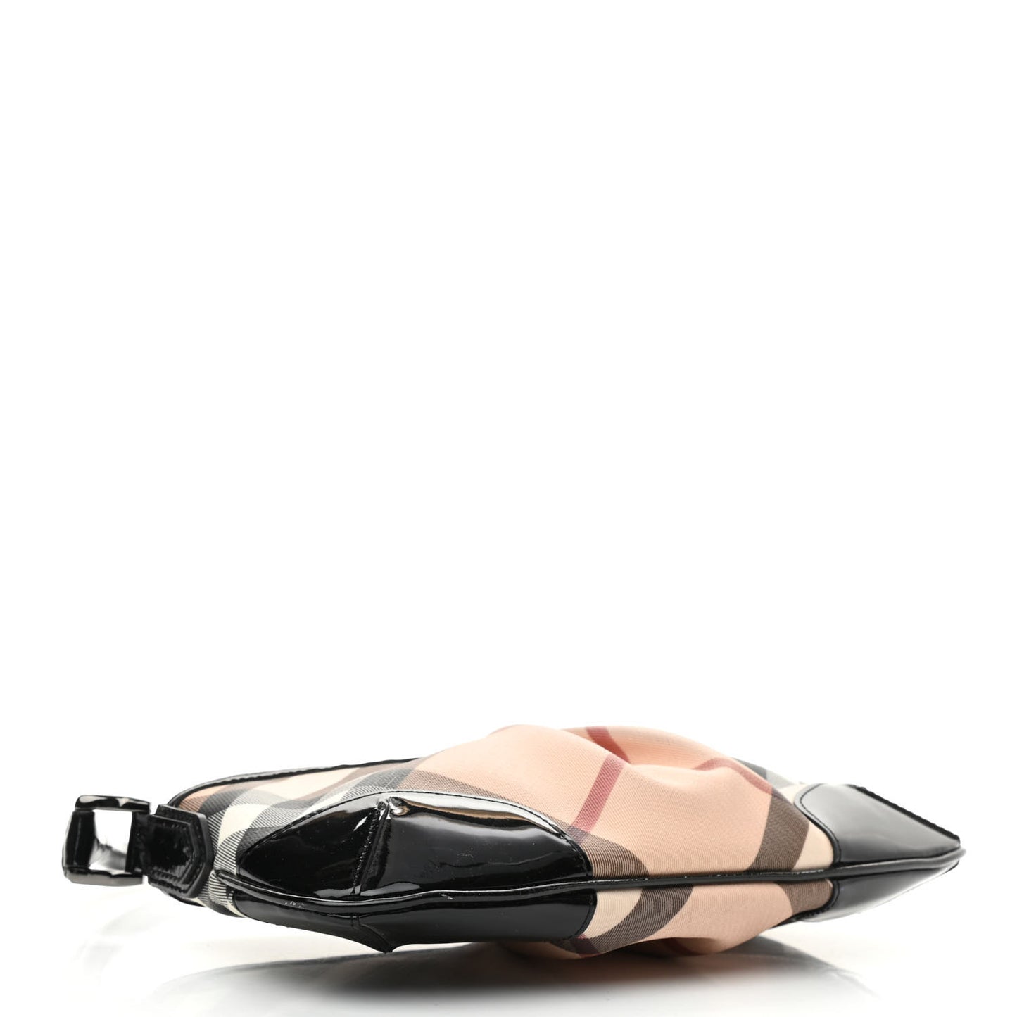 Patent Nova Check Shoulder Bag Black