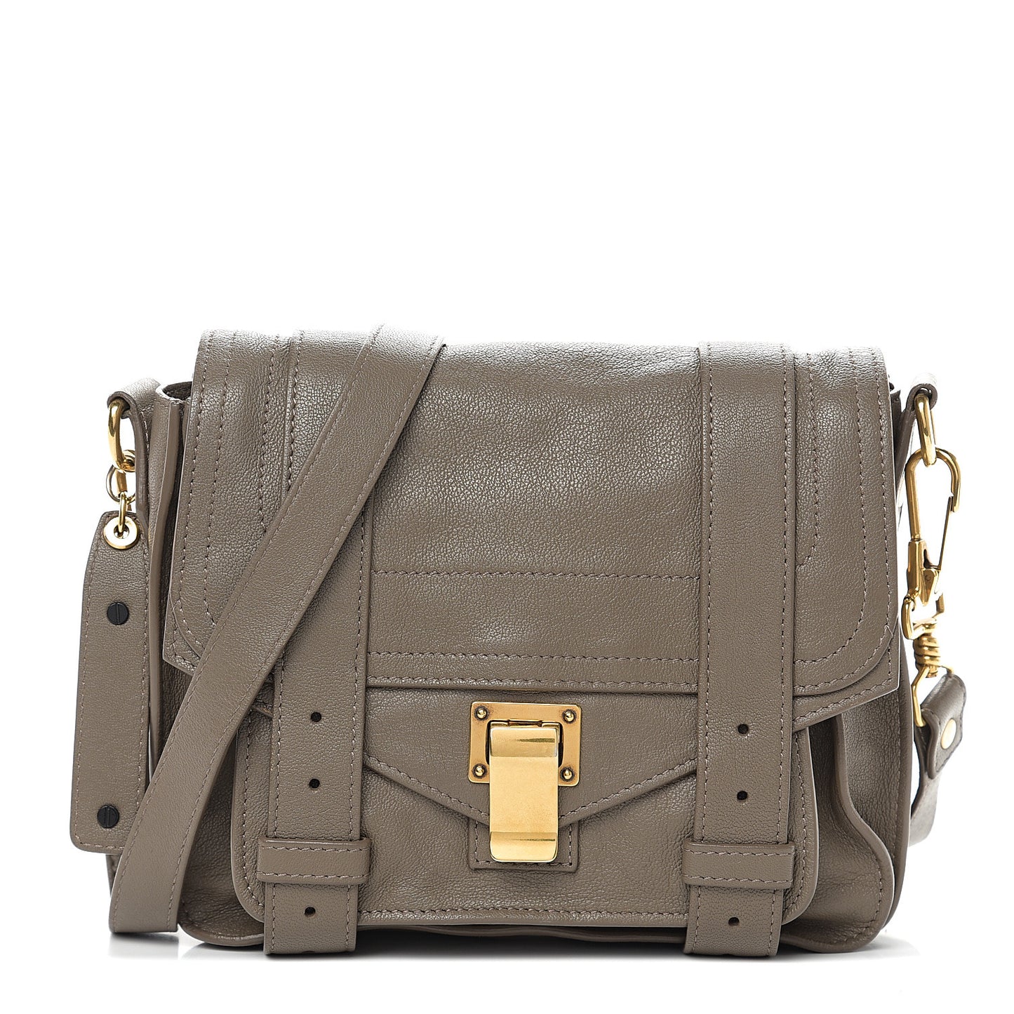 Lambskin PS1 Mini Pouch Messenger Smoke