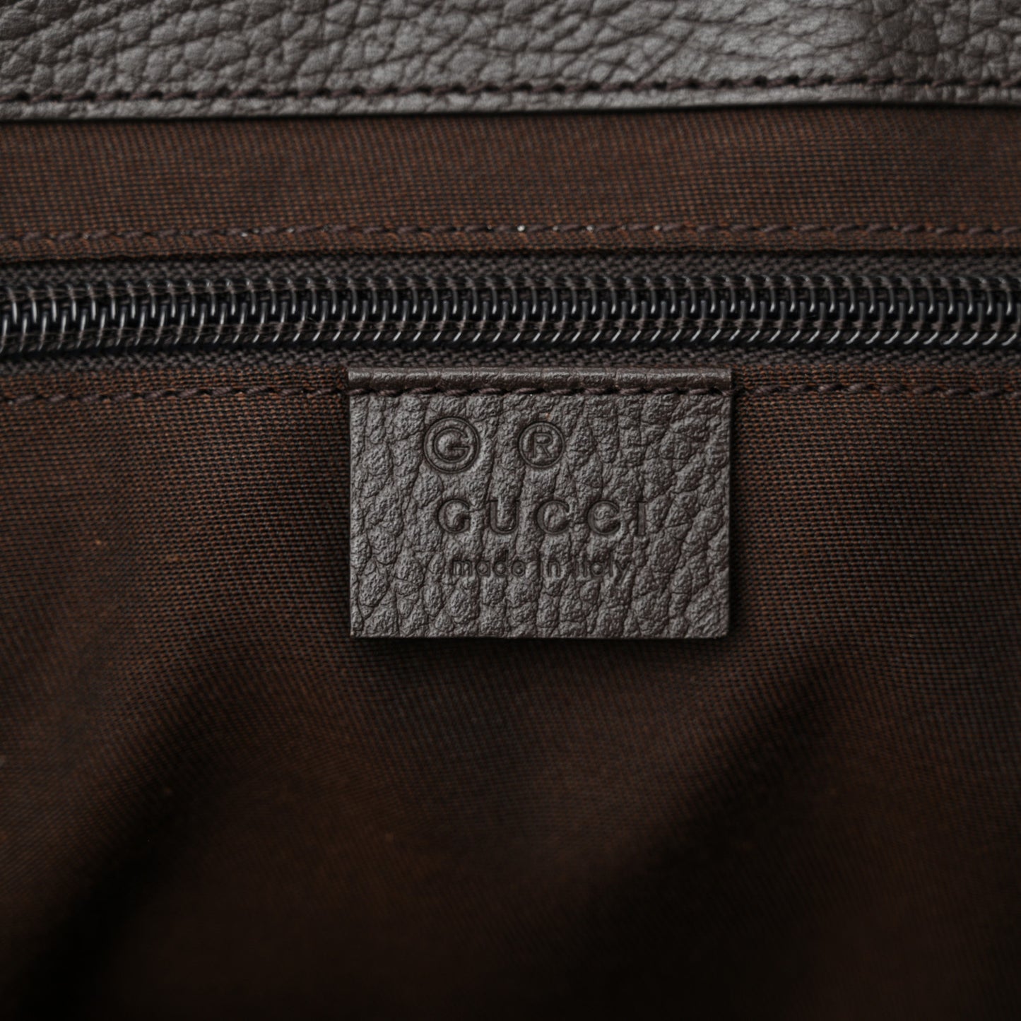 Monogram Large Flap Messenger Bag Beige Dark Brown
