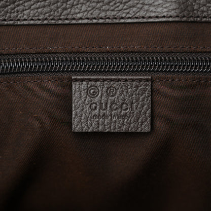 Gucci Monogram Large Flap Messenger Bag Beige Dark Brown 6 of 10