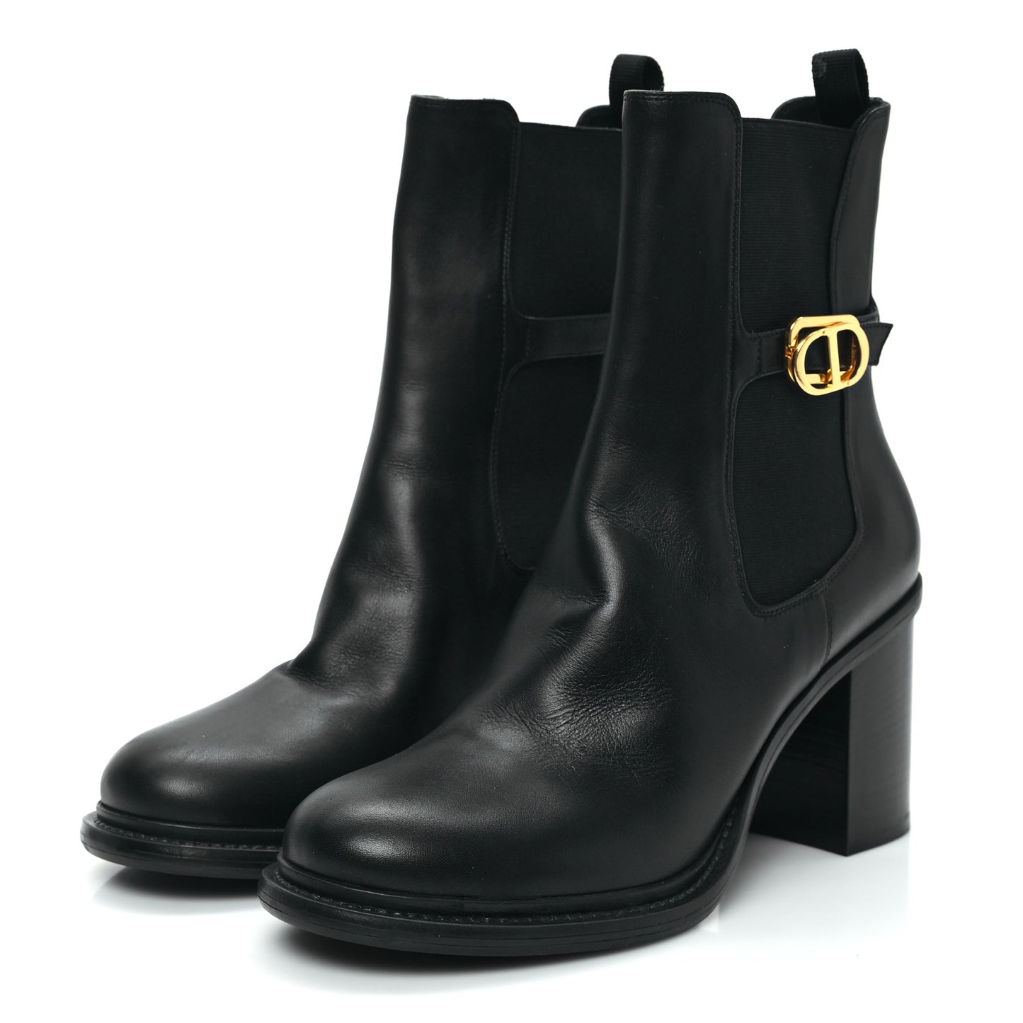 Calfskin Empreinte Ankle Boots 41 Black