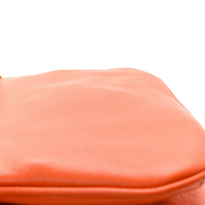 Gucci Roxy Calfskin Mini Blondie Chain Shoulder Flap Bag Deep Orange 10 of 10