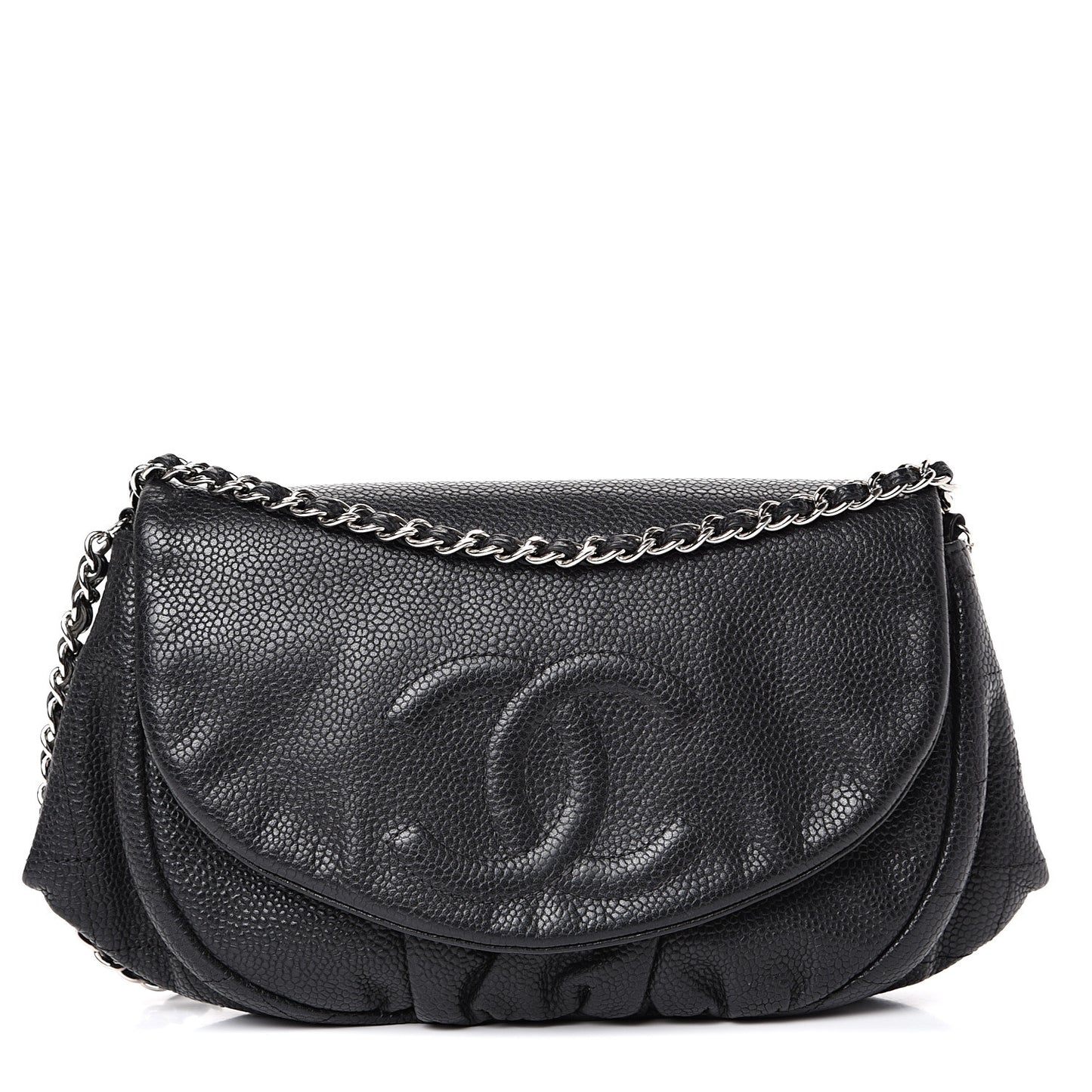 Caviar Half Moon Wallet On Chain WOC Black